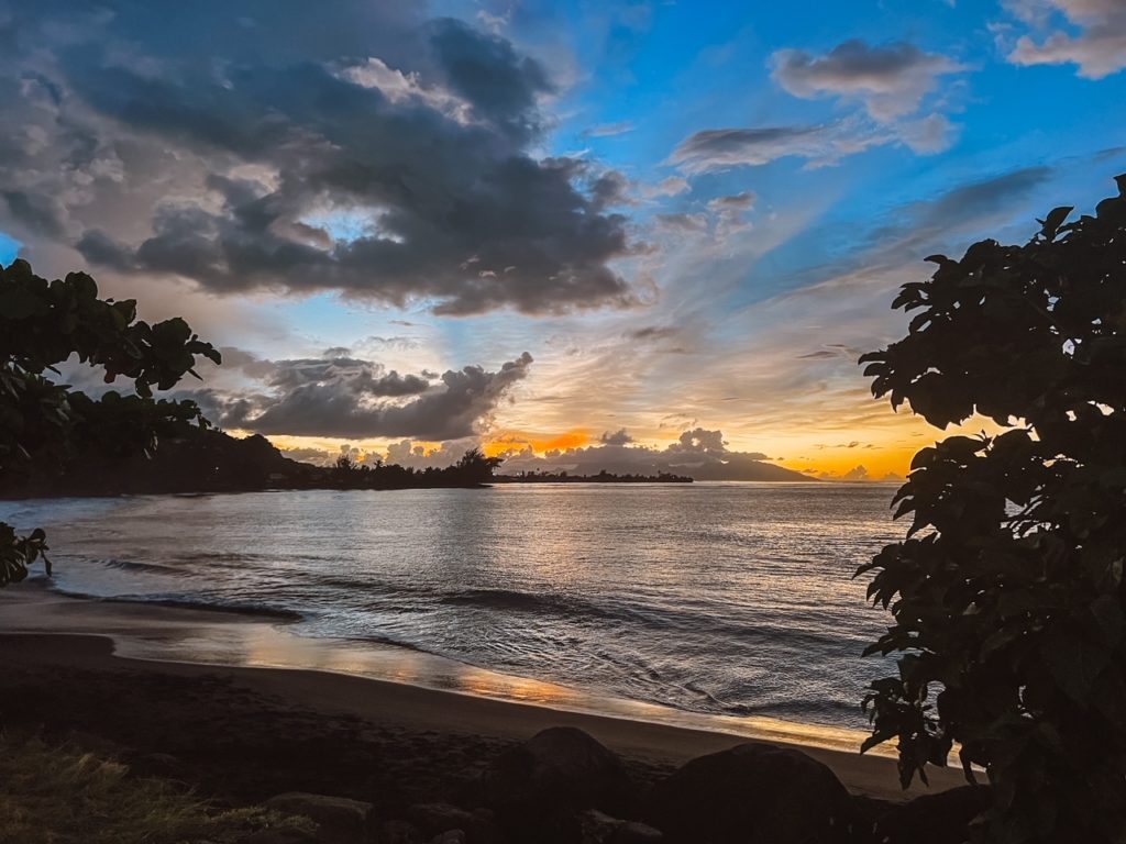 pointe venus at sunset