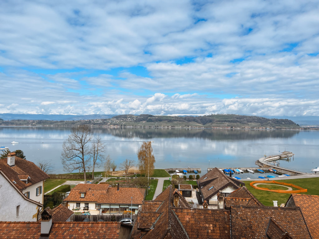 View of murten lake 